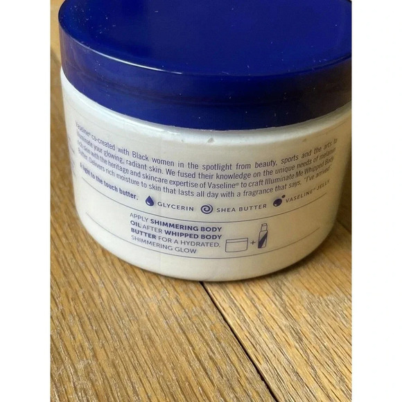 Vaseline Illuminate Me Body Butter for Melanin Rich Skin Whipped Body Butter - Picture 2 of 4